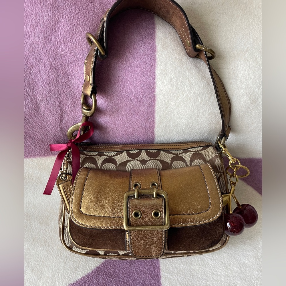 Coach Limited Edition Fall 2004 Metallic Mini Shoulder Bag